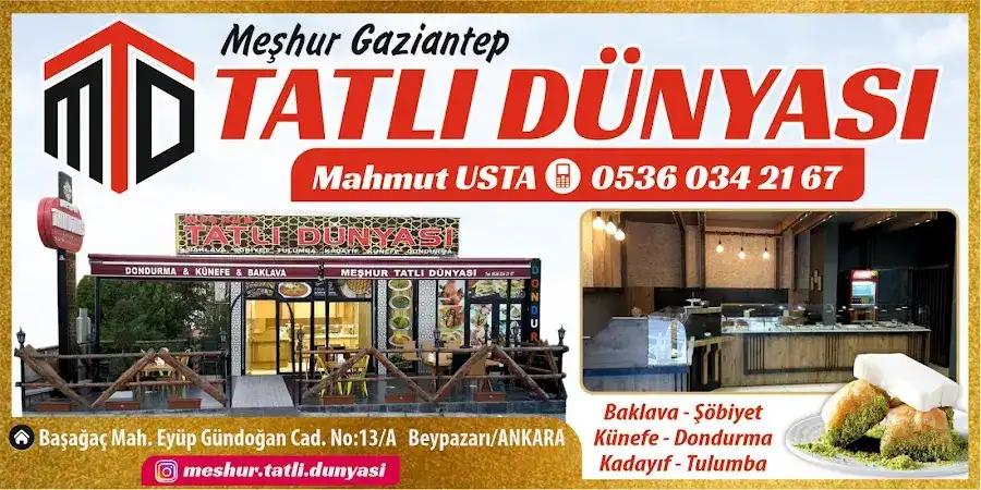 MEŞHUR GAZİANTEP TATLI DÜNYASI BEYPAZARI fotoğraf 2