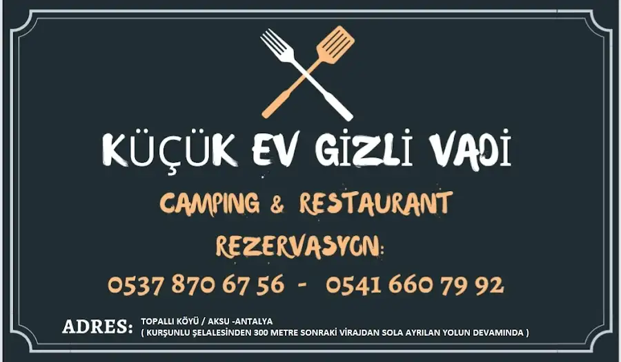Küçük ev Gizli Vadi Camping Restaurant fotoğraf 3