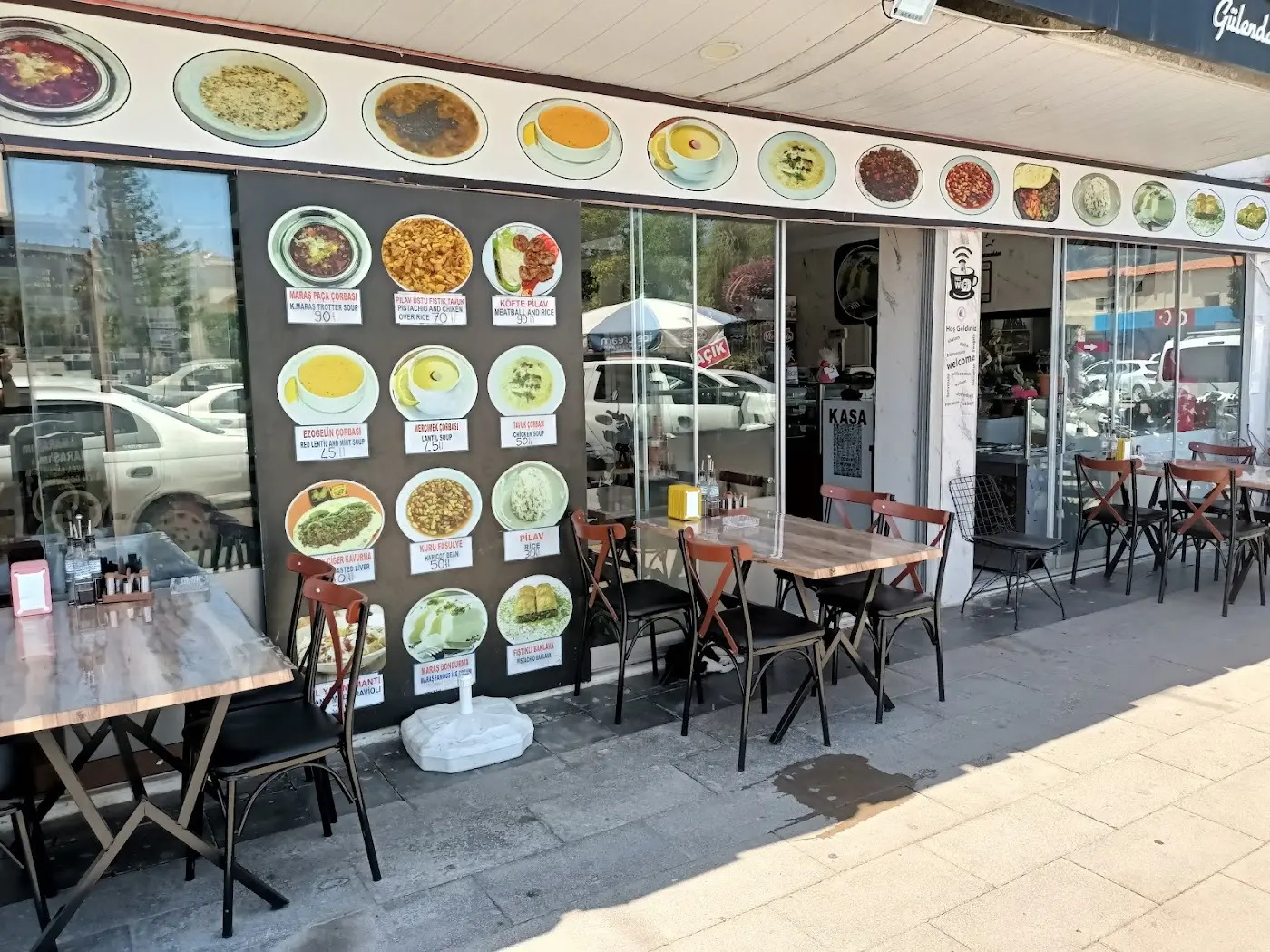 Demre Maraşım Restoran ev yemekleri. еда суп десерт. Home cooking soup dessert . Hausmannskost Suppe Dessert Eis