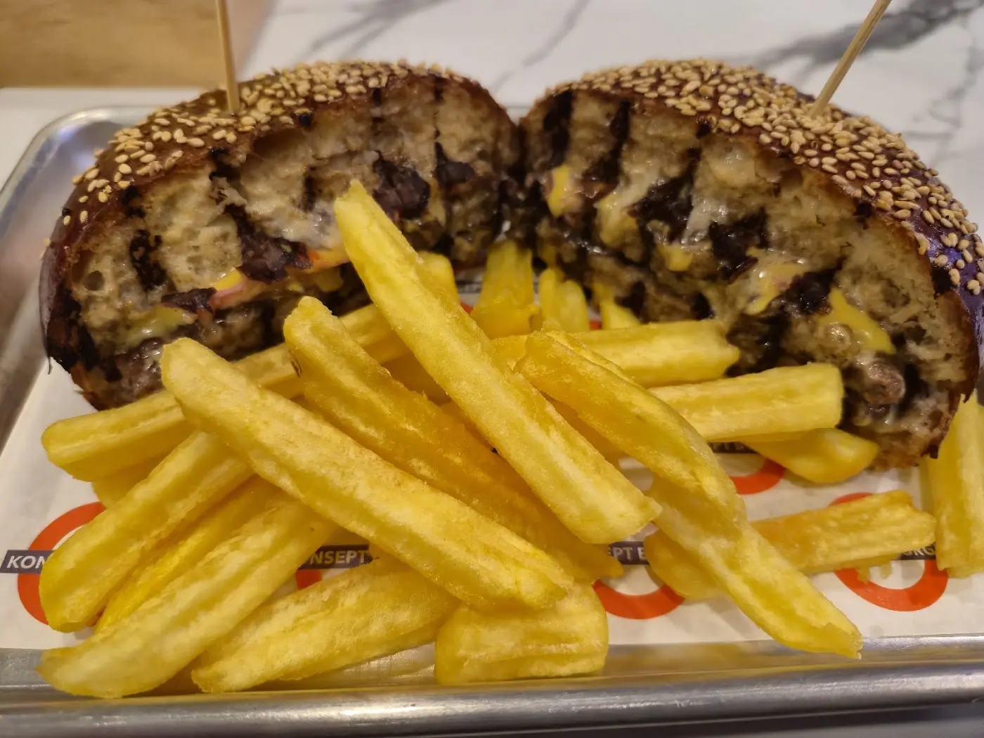 Konsept Burger fotoğraf 3