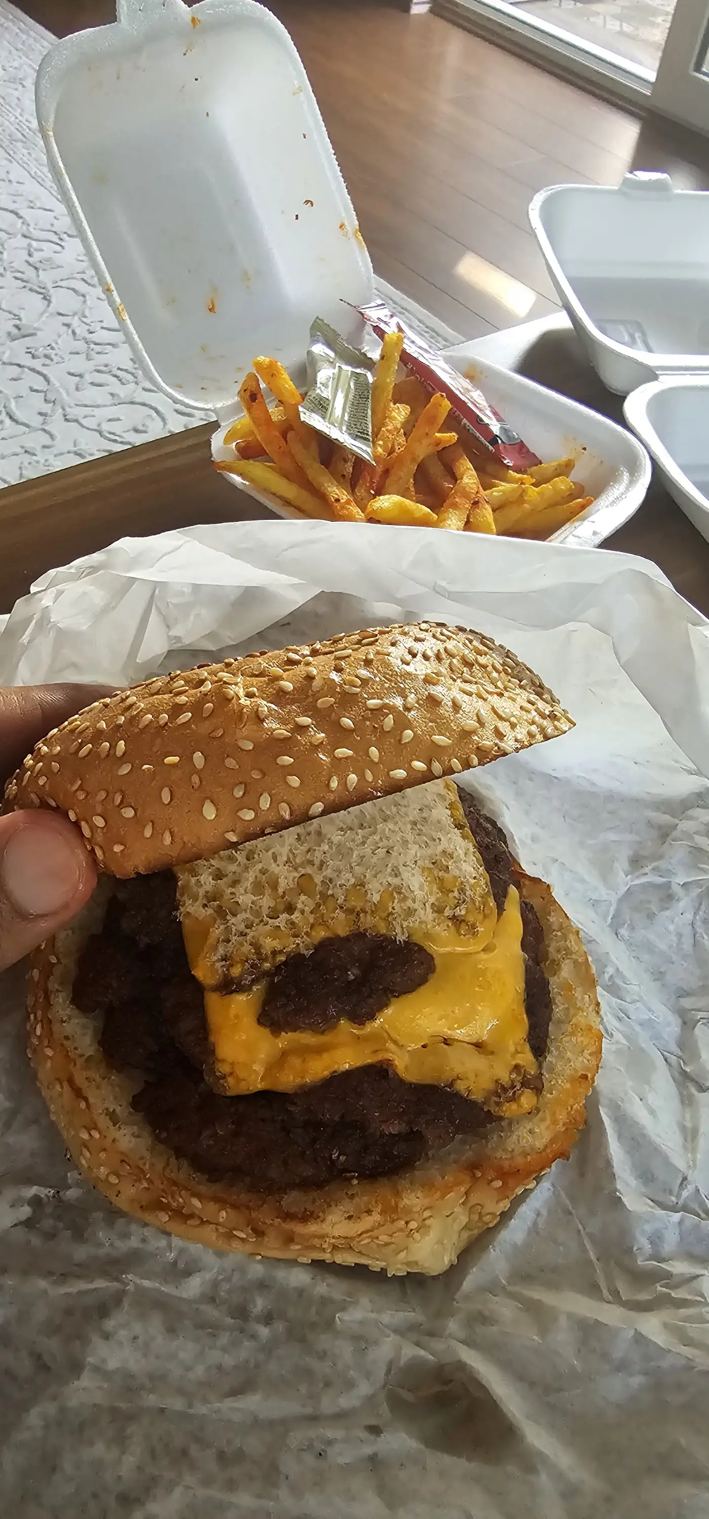 Trend burger fast food fotoğraf 3