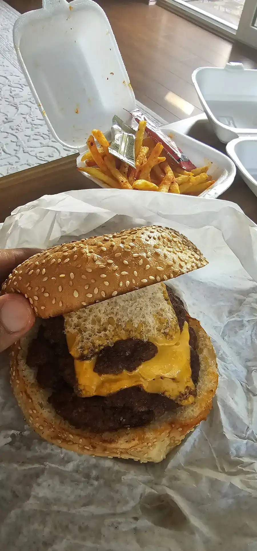 Trend burger fast food fotoğraf 3