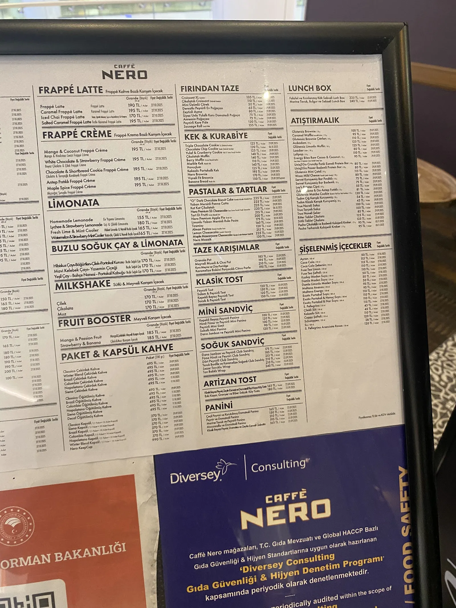 Caffè Nero yorumları ve müşteri geri bildirimleri