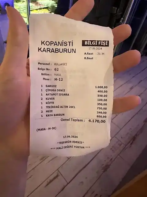 Karaburun KOPANİSTİ BALIK Restaurant fotoğraf 3