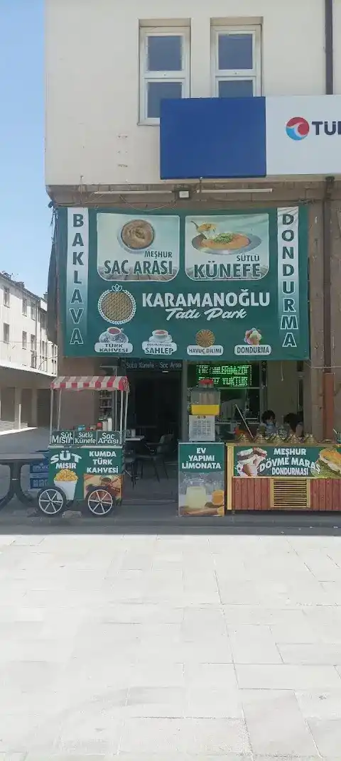 SAC ARASI künefe BAKLAVA KARAMANOGLU TATLIPARK dondurma SALEP