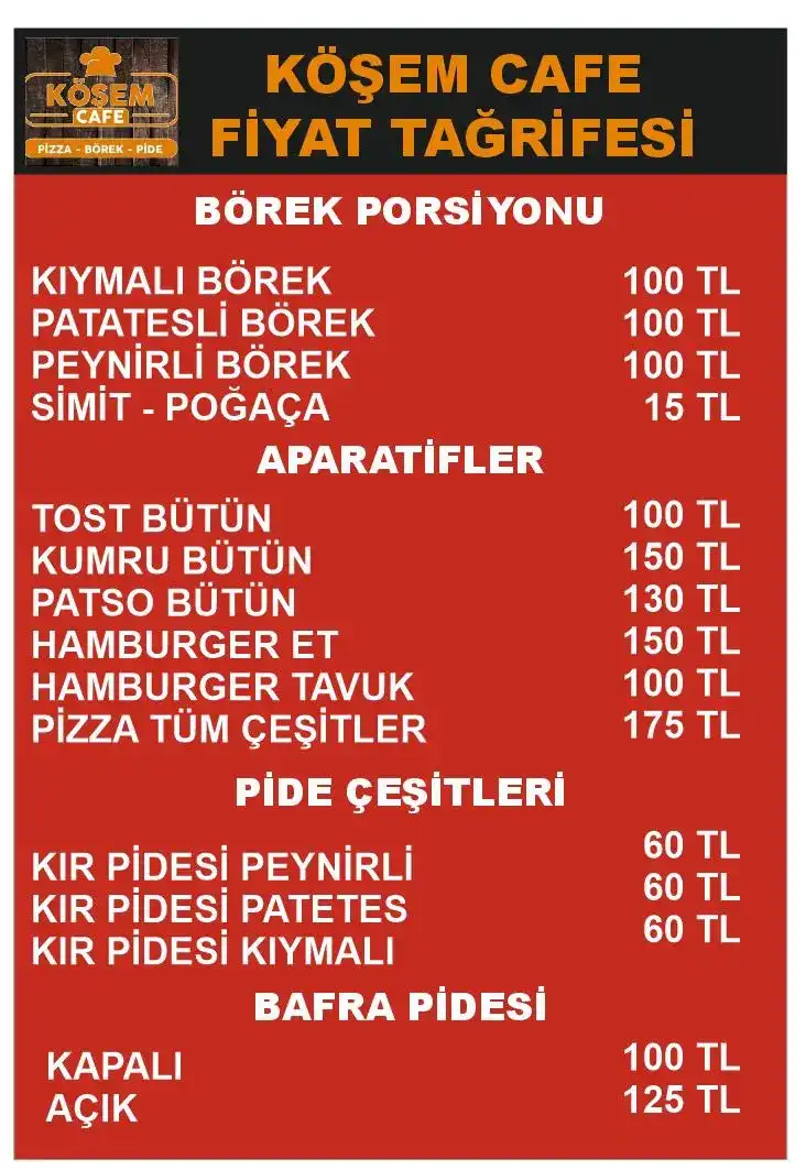KÖŞEM CAFE PİZZA-BÖREK-PİDE fotoğraf 3